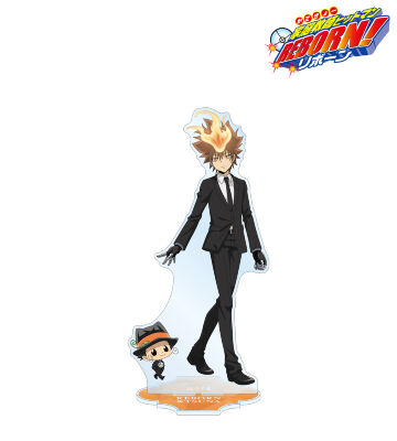 描き下ろし リボーン&沢田 綱吉 スーツの歩みver. 特大アクリルスタンド