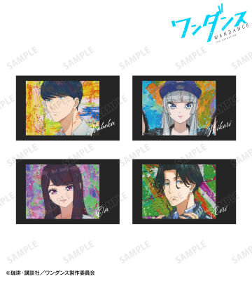 grunge CANVAS インスタントカメラ風イラストカード4枚セット