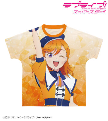描き下ろし 澁谷かのん スーパースター!!ver. フルグラフィックTシャツ
