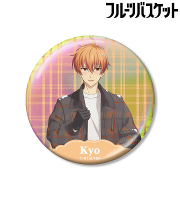 描き下ろし 草摩夾 雪遊びver. 75mmオーロラ缶バッジ