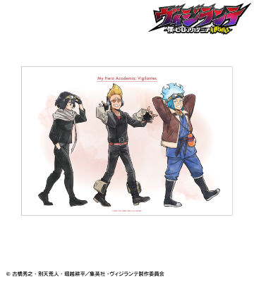 描き下ろし 相澤消太・山田ひざし・白雲朧 歩みver. A3マット加工ポスター