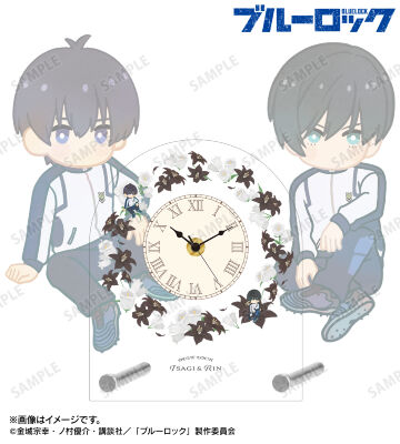 潔 世一&糸師 凛 Botania 第2弾 アクリルスタンド時計