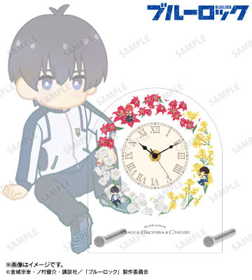 潔 世一&蜂楽 廻&千切 豹馬 Botania 第2弾 アクリルスタンド時計