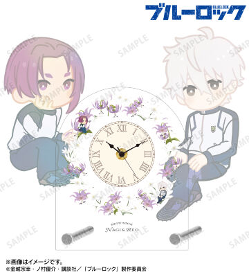 凪 誠士郎&御影 玲王 Botania 第2弾 アクリルスタンド時計