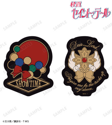 モチーフ柄 ダイカットステッカー2個セット ver.B