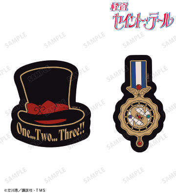 モチーフ柄 ダイカットステッカー2個セット ver.C