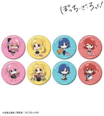 むーらんさんイラスト 制服ver.&ライブ衣装ver. トレーディンググリッター缶バッジ