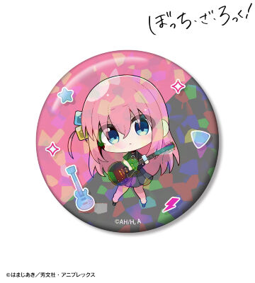 むーらんさんイラスト 後藤ひとり ライブ衣装ver. 75mmホログラム缶バッジ