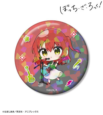 むーらんさんイラスト 喜多郁代 ライブ衣装ver. 75mmホログラム缶バッジ