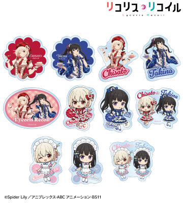 描き下ろし&ちびキャラ スイーツ衣装/メルヘンメイドver. トレーディングクリアダイカットステッカー