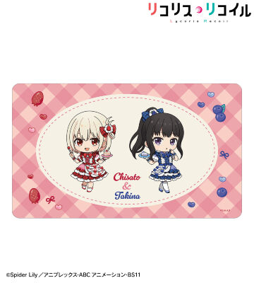 錦木千束&井ノ上たきな ちびキャラ スイーツ衣装ver. マルチデスクマット