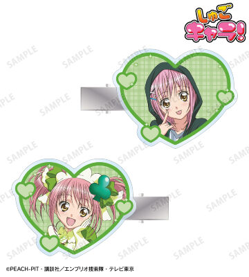日奈森 あむ&アミュレットクローバー アクリルヘアクリップ2個セット