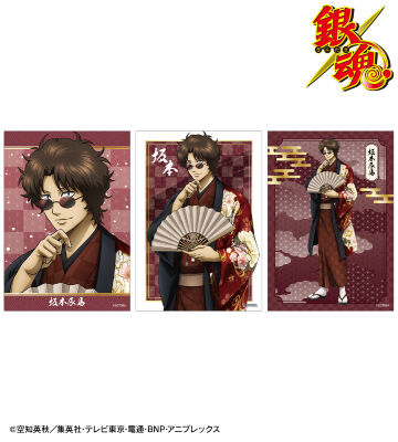 描き下ろし 坂本辰馬 片面花柄和装ver. ブロマイド3枚セット