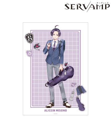 田中ストライク先生 描き下ろし 有栖院御園 学園風ver. A3マット加工ポスター