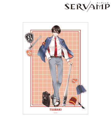 田中ストライク先生 描き下ろし 椿 学園風ver. A3マット加工ポスター