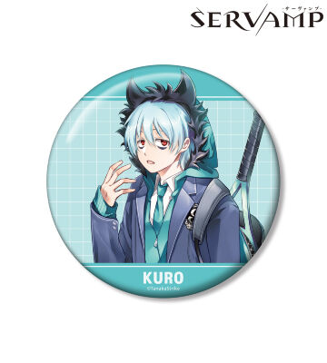 田中ストライク先生 描き下ろし クロ 学園風ver. 100mm缶バッジ