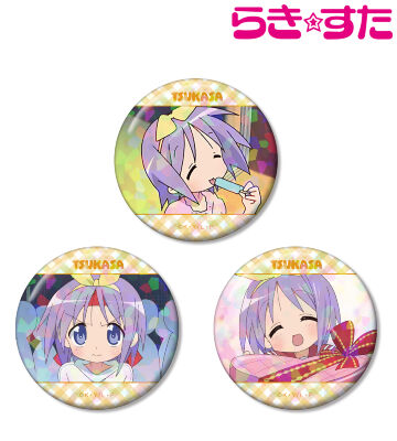 柊つかさ 場面写ホログラム缶バッジ3個セット
