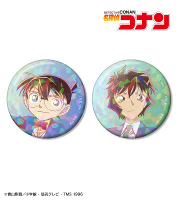 江戸川コナン&世良真純 Ani-Art clear label 第2弾 ホログラム缶バッジ2個セット