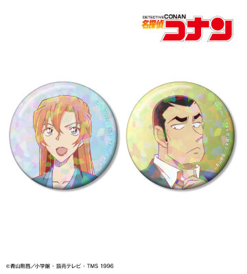 萩原千速&横溝重悟 Ani-Art clear label 第2弾 ホログラム缶バッジ2個セット