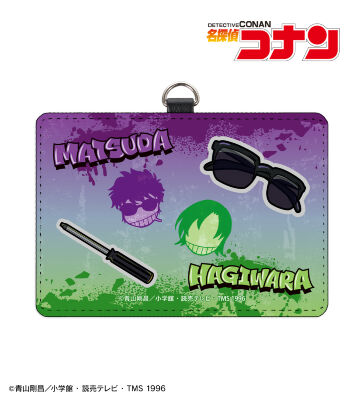 松田陣平&萩原研二 グラフィティモチーフ ネックストラップ付き2ポケットパスケース