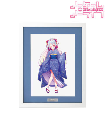 描き下ろし 白 和装ver. A4キャラファイングラフ