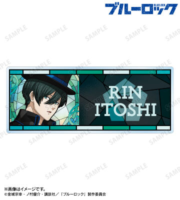 描き下ろし 糸師 凛 怪盗団ver. Aure Glass アクリルネームプレート