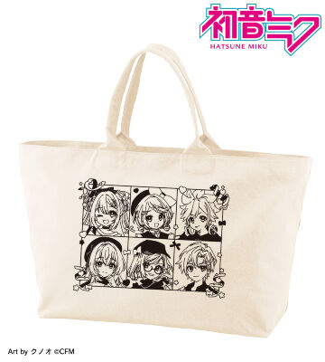 描き下ろし 集合 私服ver. Art by クノオ BIGジップトートバッグ