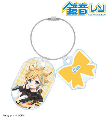 描き下ろし 鏡音レン 私服ver. Art by クノオ 2連ワイヤーアクリルキーホルダー