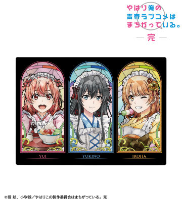 描き下ろし 集合 和風メイド服ver. Aure Glass A6メタルアートパネル