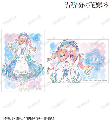 描き下ろし 中野三玖 星空メイドver. Ani-Art KAWAII label ブロマイド2枚セット