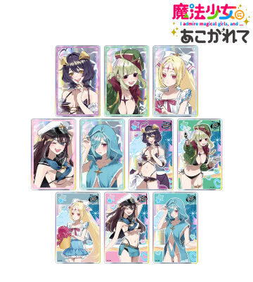 千種みのりさんイラスト 水着ver. トレーディングオーロラアクリルカード