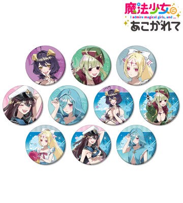 千種みのりさんイラスト 水着ver. トレーディングマット缶バッジ