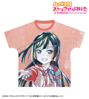 描き下ろし 優木せつ菜 ミラクル STAY TUNE！ Ani-Art フルグラフィックTシャツ