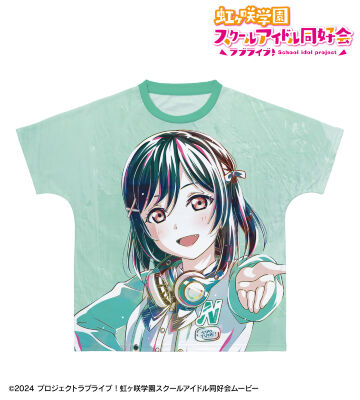 描き下ろし 三船栞子 ミラクル STAY TUNE！ Ani-Art フルグラフィックTシャツ