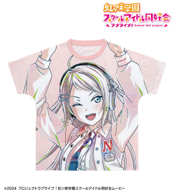 描き下ろし 鐘 嵐珠 ミラクル STAY TUNE！ Ani-Art フルグラフィックTシャツ