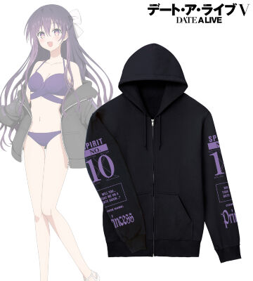 描き下ろし 夜刀神十香 ビーチデートver. 着用ジップパーカー