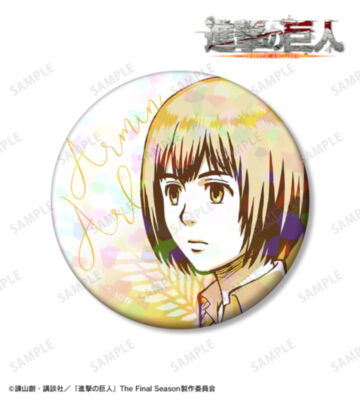 アルミン カラーパレットVer. 75mmホログラム缶バッジ