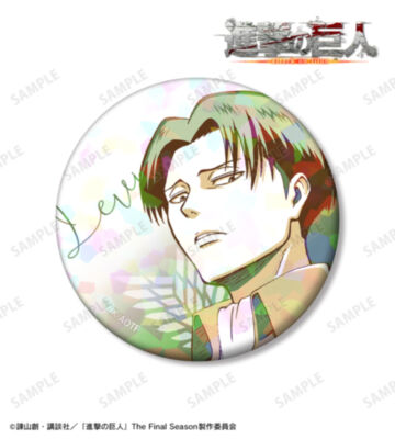 リヴァイ カラーパレットVer. 75mmホログラム缶バッジ