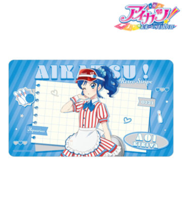 描き下ろし 霧矢あおい レトロストライプver. マルチデスクマット