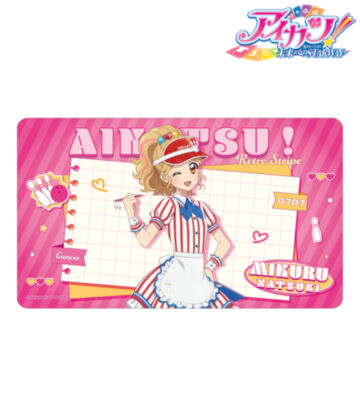 描き下ろし 夏樹みくる レトロストライプver. マルチデスクマット