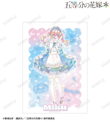 描き下ろし 中野三玖 星空メイドver. Ani-Art KAWAII label A3マット加工ポスター