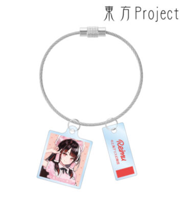 松本能人イラスト 博麗霊夢 ガーリーファッションver. 2連ワイヤーアクリルキーホルダー