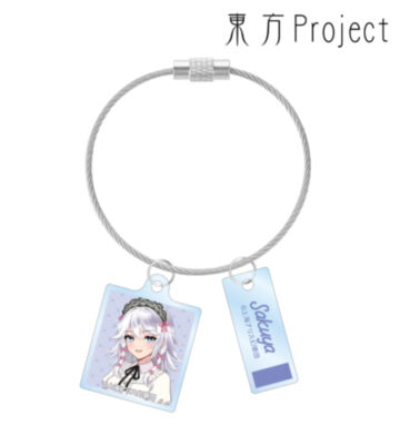 松本能人イラスト 十六夜咲夜 ガーリーファッションver. 2連ワイヤーアクリルキーホルダー