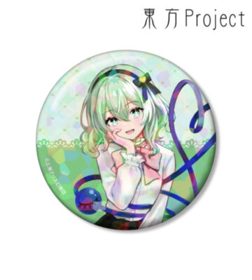 松本能人イラスト 古明地こいし ガーリーファッションver. 75mmホログラム缶バッジ