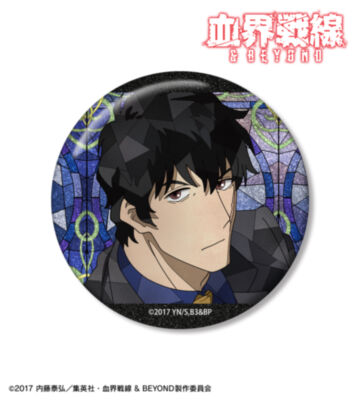 スティーブン・A・スターフェイズ Aure Glass 75mmグリッター缶バッジ