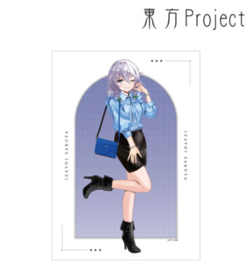 松本能人イラスト 十六夜咲夜 ウォッチコーデver. A3マット加工ポスター