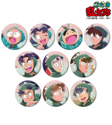 描き下ろし 楽しいお花見の段ver. トレーディンググリッター缶バッジ ver.A