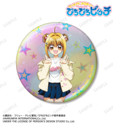 ANGEL BLUEコラボ 描き下ろし 七海 るちあ 75mmオーロラ缶バッジ ver.B