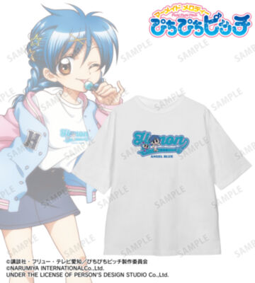 ANGEL BLUEコラボ 描き下ろし 宝生 波音 着用 BIGシルエットTシャツ
