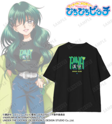 ANGEL BLUEコラボ 描き下ろし 洞院 リナ 着用 BIGシルエットTシャツ